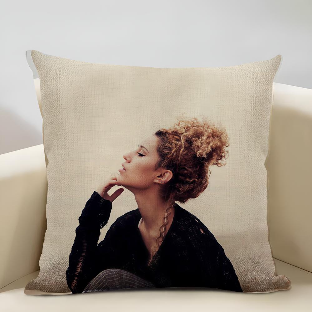 Raye Album Cushion Cover Household Decoration Linen Sofa Cushion Cover: Skin-Friendly & Breathable with Invisible Zipper