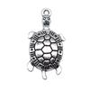 Turtle Charms Antique Bronze Silver Pendants For Animal Themed Jewelry Making