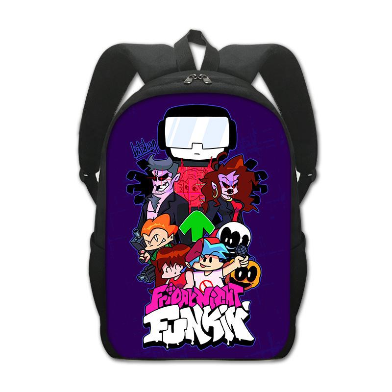 Friday Night Funkin Large Capacity Student School Bag Printed Backpack Creative Backpack