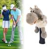 Plush Animal Golf Headcover Club Driver Cover Golf Club Covers Protector Funny Fairway Wood Headcover Easy to Use