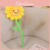 Simulation Sunflower Plush Toy With Long Stem Realistic Flower Stuffed Animal For Home Decor Gift