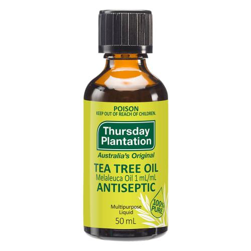 

Thursday Plantation Олія чайного дерева 50 мл (Австралійська ароматерапевтична олія) 100% Чиста ефірна олія для полегшення симптомів алергії на пилок, веганська та освіжаюча