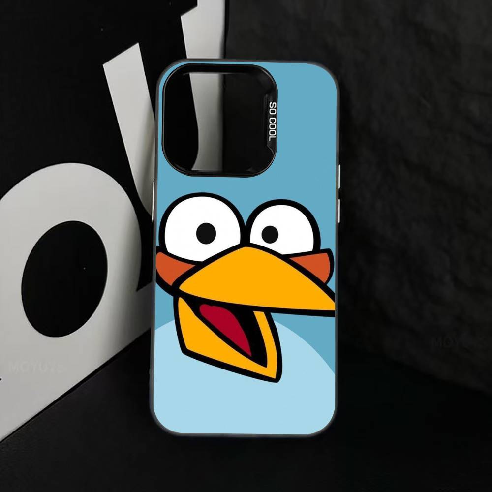 Funny Cartoon A-Angry B-Birds Phone Case For iPhone 17,16,15,14,13,12,11 Plus,Pro Max,XS,Colorful Silver Phone case Funda Cover
