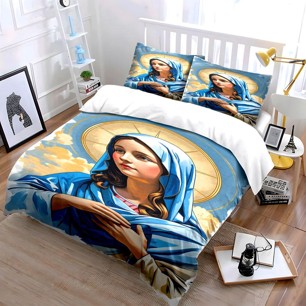 Religious figure with halo. Bedding sets Duvet cover sets Duvet covers Pillowcases(1 * Duvet Cover 2 * Pillowcases, without duvet insert)