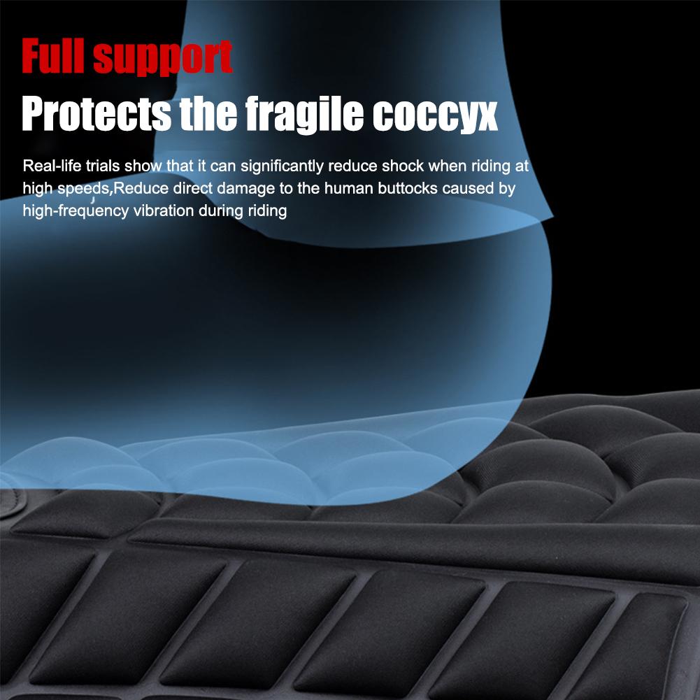 3D Gel Seat Cushion Motorcycle Seat Cushion Breathable And Shock-absorbing Anti Slip Comfort Sunscreen Gel Seat Pad Cover
