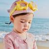 Mini Balabala UPF50+ Kids Short-Sleeve One-Piece Swimsuit with Cap