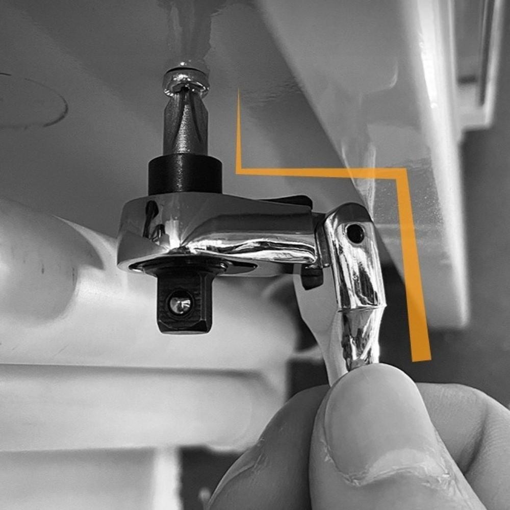 Round Handle Quick Spanner Tool Metal Double Head Ratchet Durable Ratchet Wrench  Hand Tool