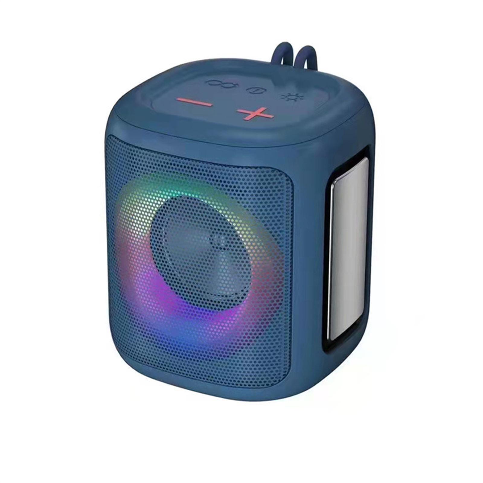 

A80 Портативный уличный динамик BT Водонепроницаемый RGB Дыхательный светильник Сабвуфер Портативный беспроводной маленький синий