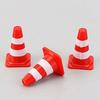 10pcs Mini Traffic Signs Roadblock Toy for Kids Construction Car Theme Party Traffic Cone Sport Training Figurines & Miniatures