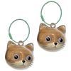 Elegant Pet Memorial Pendant For Kitten Cat Head Shape Hair Storage Box Clear Plastic Keepsakes Jewelry Charm Ornament