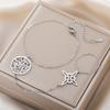 Náramek s dvojitou ochranou Nerezová ocel Wicca Čarodějnický uzel Tetragrammaton Pentagram Náramek Amulet Šperky Velkoobchod