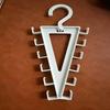 Over Door Hanger Organizer 1/2 Pack White V-Shaped 12 Hooks 360° Rotation for Small Space Clothes Storage