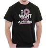 Je Ne Veux Rien Faire Blague Punny Paresseux Hommes ou Femmes Col Rond 100% Coton T-shirt Hauts pour Hommes Haut