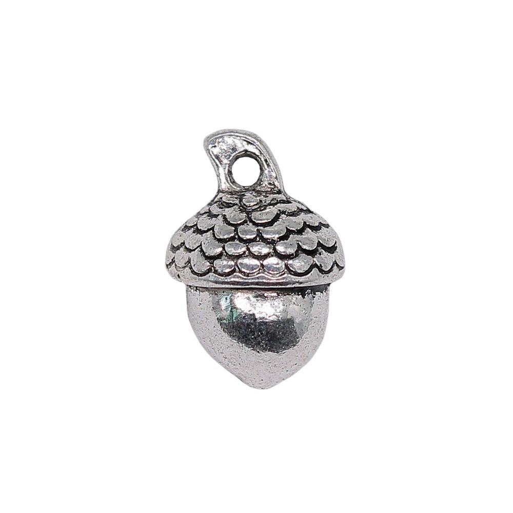 Acorn Charms Christmas Tree Pendants For Forest Nature Themed Jewelry