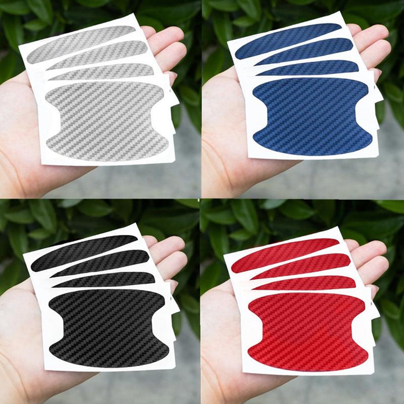 Univerzální samolepka na misku kliky z uhlíkových vláken pro BMW E46 E60 E87 E90 F10 F30 Golf 4 5 6 7 Fiat 500 Peugeot 206 207 208 Passat