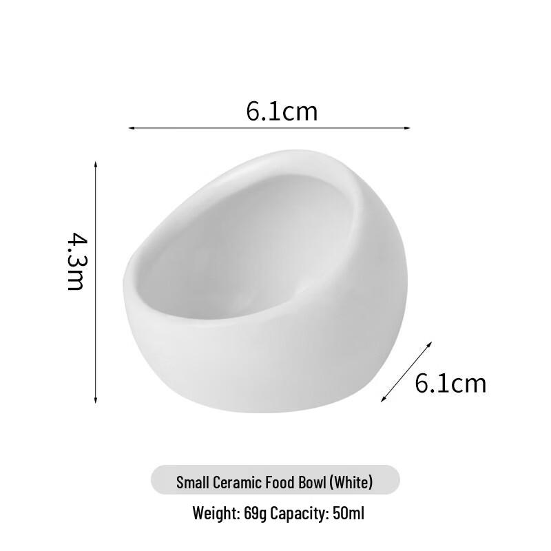 Candy-Colored Slant-Mouth Pet Food Bowl (10-Pack)