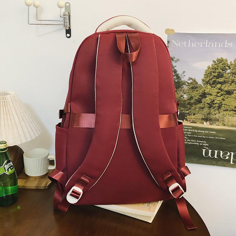 School bag, high value, fresh, cute and transparent, early high school students, light commuting, fashionable and versatile