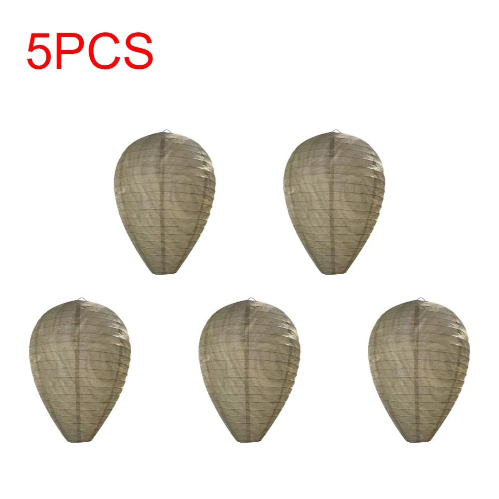 5/10PCS Outdoor Hanging Wasp Nest Decoy Waterproof Fake Wasp Nest Decoy Nest Decor Plastic Insects Paper Drive Beehive Lantern