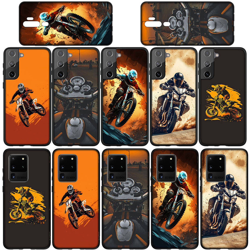 For iPhone 17 16 15 Xiaomi Poco F7 F8 X7 C85 C75 C71 M8 Redmi Note 14 13 12 11 Pro Max 14C 13C 15C A3 A4 Phone Case Moto Cross Motorcycle Mobile Cover