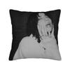 Billies Eilishs Pillowcase Double-Sided Printing Fabric Cushion Cover Decoration Throw Pillow Case Cover Home 45X45Cm