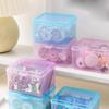 Transparent Plastic Storage Box For Photocards Small Card Desk Organizer Stationery Classification Box For Office & School