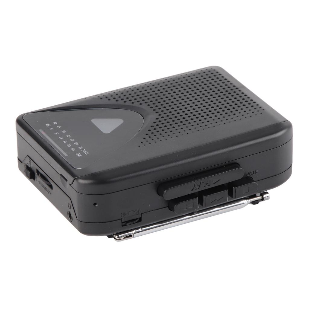 Portable Cassette Player Classic Style Multifunction Supports AM FM Radio Stereo Compact Tape Player