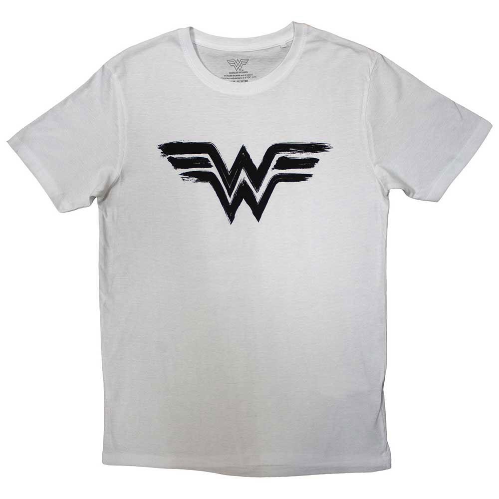 Men s DC Comics Wonder Woman - Black Paint Logo T-shirt XX-Large White M