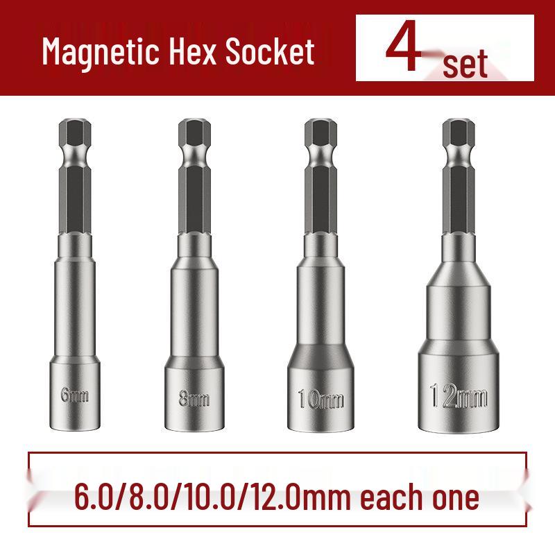 8mm Sechskant Selbstschneidende Schraube Elektrischer Schraubenschlüssel mit Starkem Magnetischem Bit