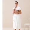 Men's Coral Fleece Bath Towel Robe Wearable Wrap 80x150cm Quick-Dry Thick Absorbent Unisex Bath Sheet for Spa & Home