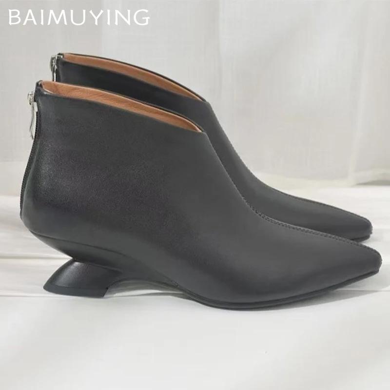 Semišové boty s špičatou špičkou Nízký podpatek Módní Sexy boty Žena 2025 Trend Zima Nová značka Návrhář Šaty Chůze Pohodlné Zapatos Femme