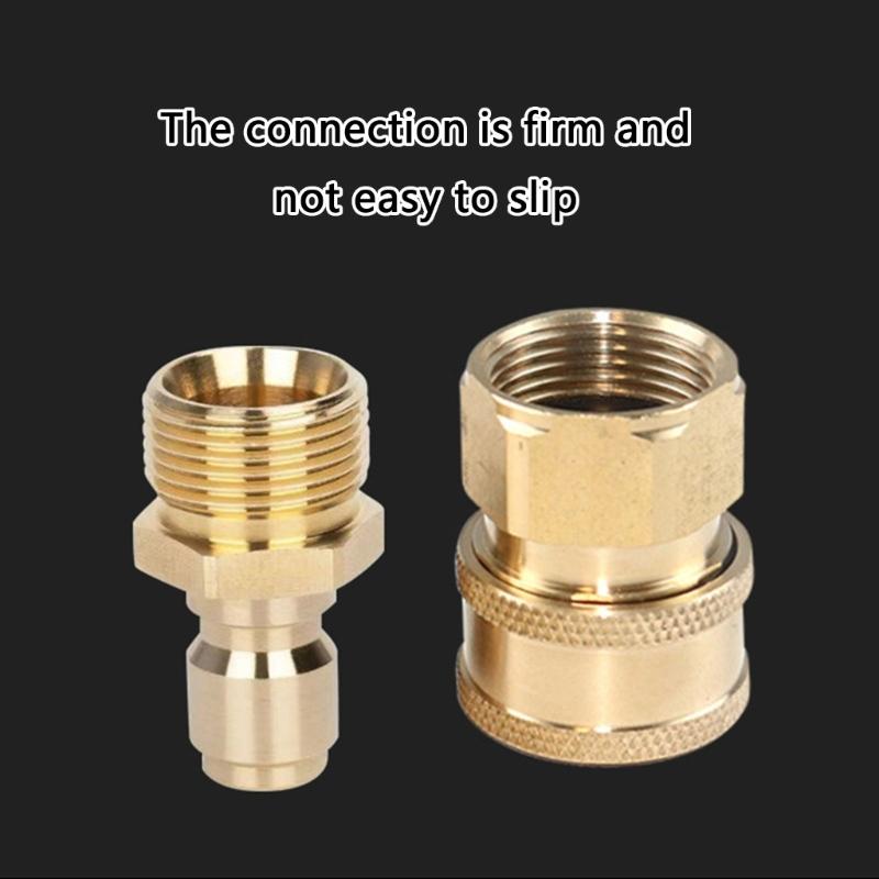 Quick Connecting Brasses Couplers Leakproof Design Brasses Plumbing Fittings For Pressure Washer Hoses Car Wash Systems