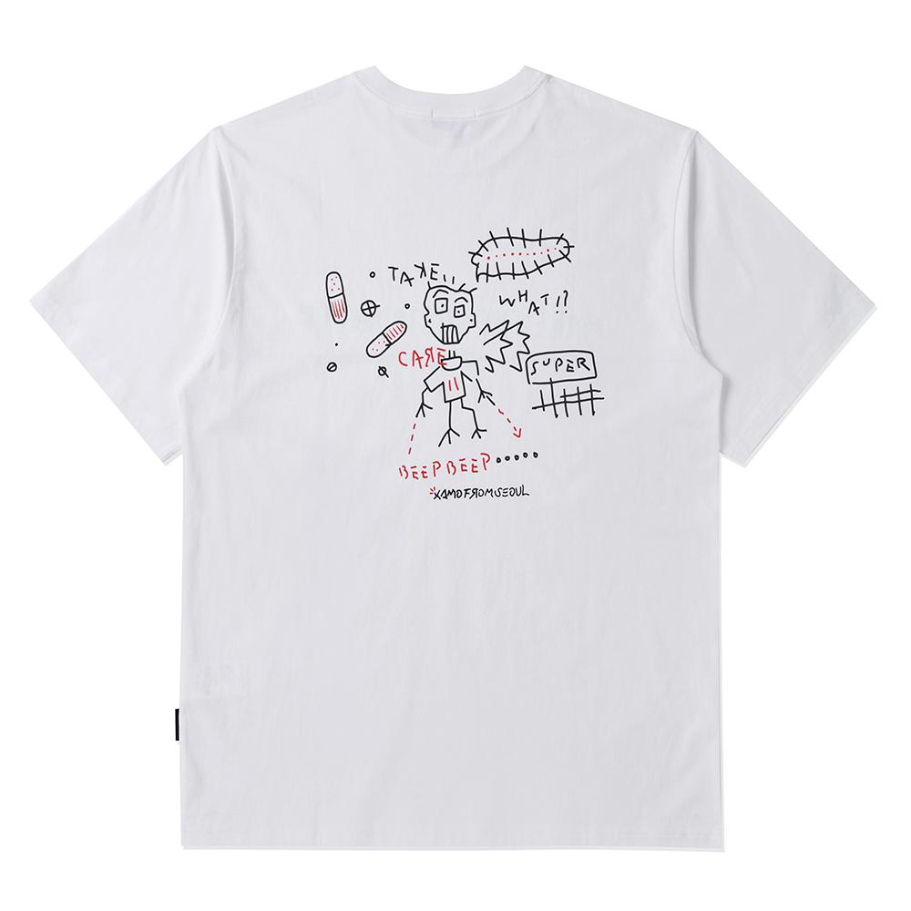Pollution Xamo Graffiti Half T-Shirt(Puncmts001_Wh) M