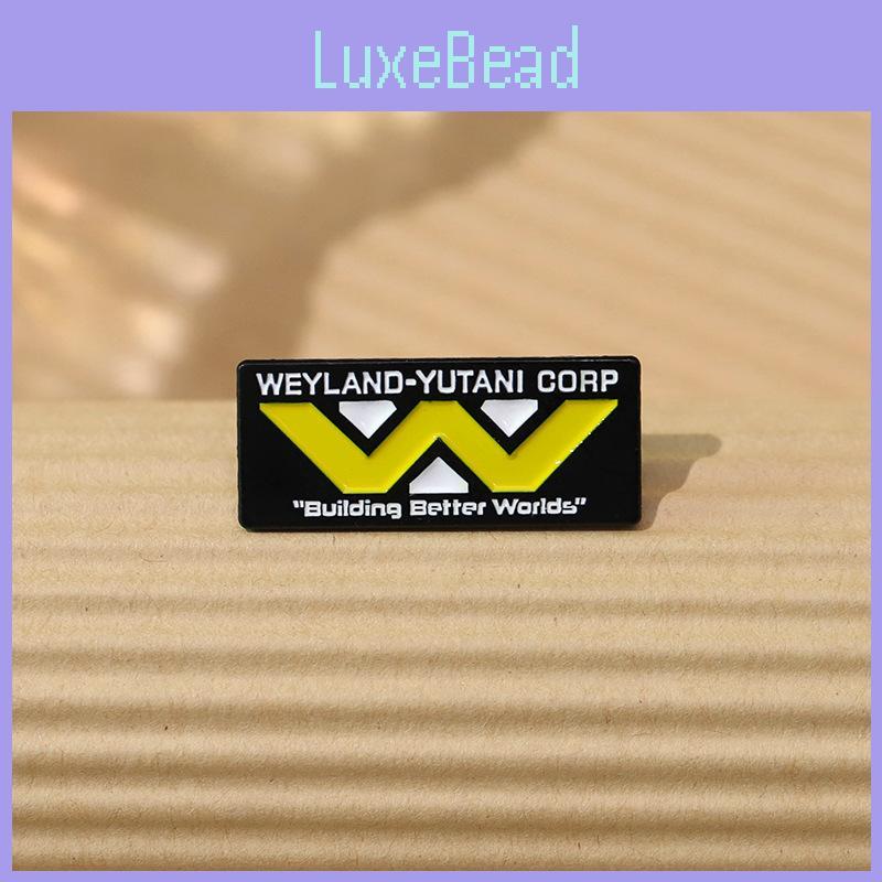 Kreatywna broszka z logo Weyland Yutani Unikalna kolorowa emaliowana przypinka dla modnego osobistego stylu