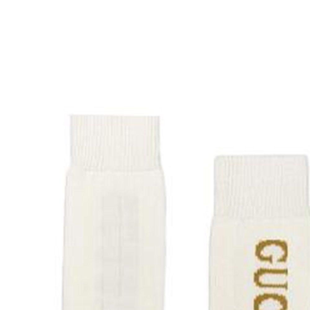 Gucci Knee High Socks Men's 1 Pack Ecru 732697-4GAGA-9000