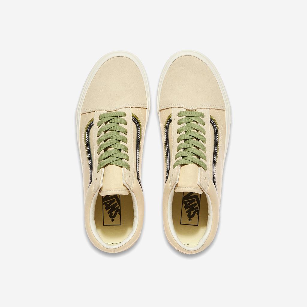 Vans Old Skool DS - Suede Canvas Creme Brulee/Neutral Olive [VN000EG8GIW] [Shipped from Korea] 100% Authentic