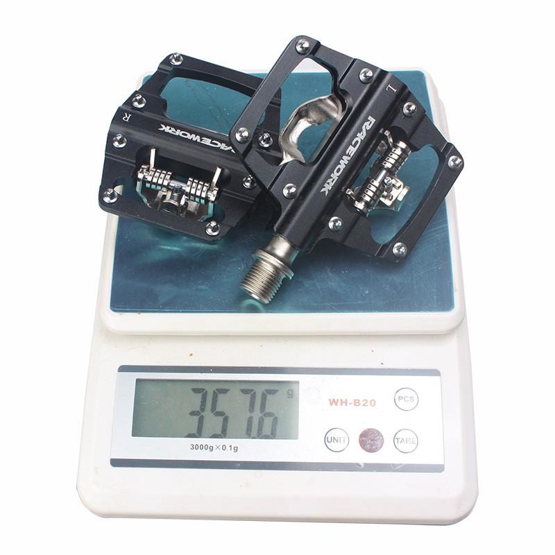 Mountain Bike Clipless To Flat Pedals Aluminum CNC SPD Compatible Dual Platform