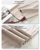 Autumn/Winter 2024 Women's Beige Cashmere Wool Trousers: Loose, High-Waisted, Wide-Leg, Straight-Leg Style.