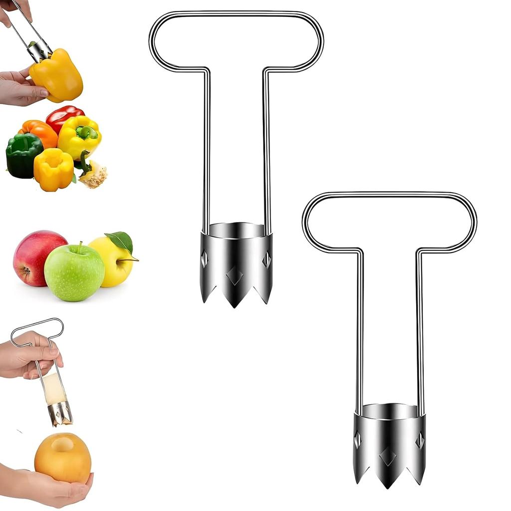 Stainless Steel Vegetable Corer Durable Manual Core Remover Tool for Fruit and Vegetable Preparation Kitchen Use