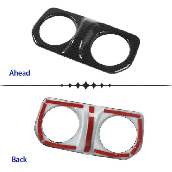 Carbon Fiber Rear Back Air Condition Vent Panel Trim for Jeep Wrangler JL JT 18+