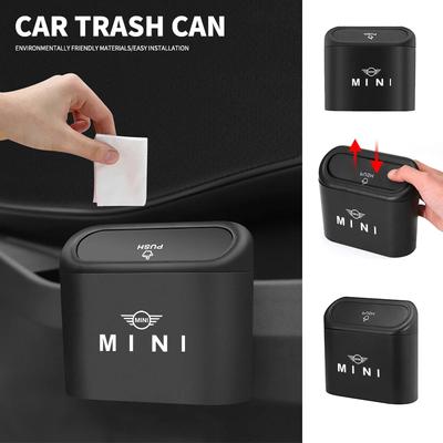 Car Trash Bin Hanging Vehicle Garbage Dust Case Storage Box For Wsx6 Cooper JCW WORKS R55 R56 F55 F56 R57 R58 R59 R60 R50 6wsx
