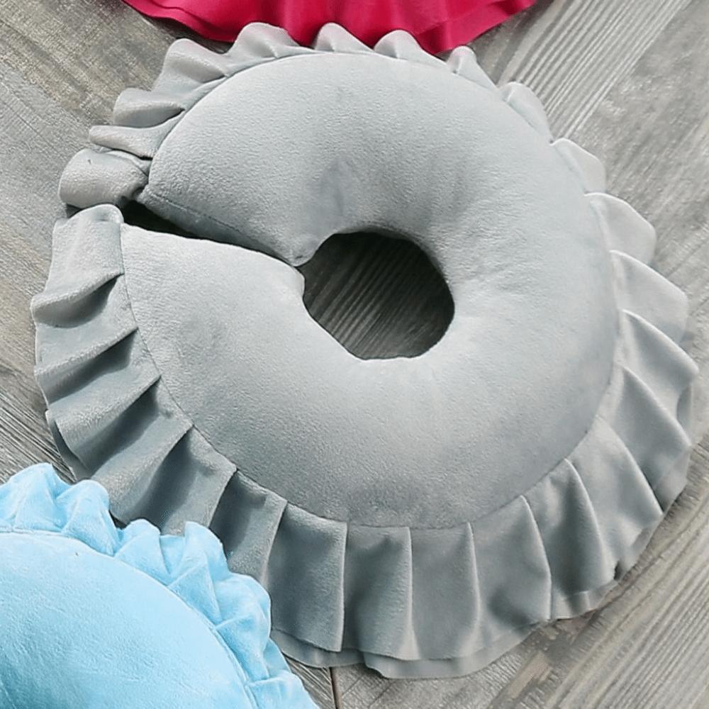 Comfortable Face Pillow Hole Design PP Cotton Massage Cushion Facial Support Soft Face Cradle Pillow Facial Treatments