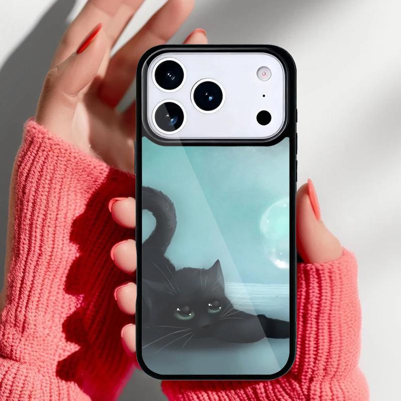 Witchcraft Halloween Cat Dark Witch Phone Case for iPhone 17 Air 16e 15 14 13 Pro Max Back Cover for 12 11 Pro Coque