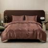 Kuup Satin Surface Duvet Cover Colored Bedding Set Queen Size Quilt Cover High Quality Skin-Friendly Fabric Bedding No Sheet