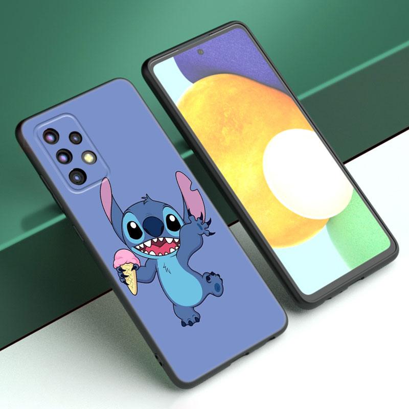 Cute S-Stitch Ohana Phone Case For Samsung A13 A22 A24 A32 A23 A25 A34 A35 A52S A53 A54 A55 A73 A12 A14 A15 A31 A33 A50 A51 A72