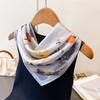 Summer Luxury Style Square Scarves Women Silk Scarf Floral Bandana Small Neckties Hairbands Foulard Shawl