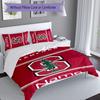 3pcs Custom Name Stanford S logo Bedding Set,Includes 1 Duvet Cover and 2 Pillowcases,All-season Bedroom Decor