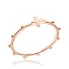 [Bnbgold] 14K/18K Horizontal Cross Religious Rosary Ring Srs36870