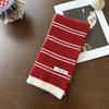 Korean Unisex Striped Knit Scarf - High-End Autumn/Winter Style for Children