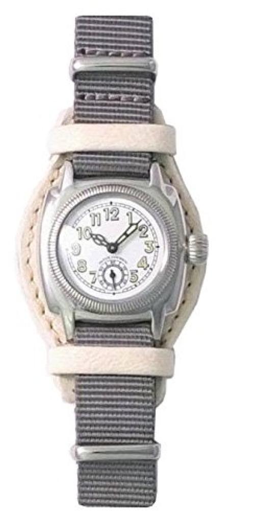 Watch Wristwatch COUSSIN MIL GUIDI ROSELLINI with leather base Gray [Vag Company] (Cushion Mil) & CO-S-007-03WT