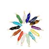 Hexagonal Double-Ended Crystal Pendant DIY Jewelry Accessory